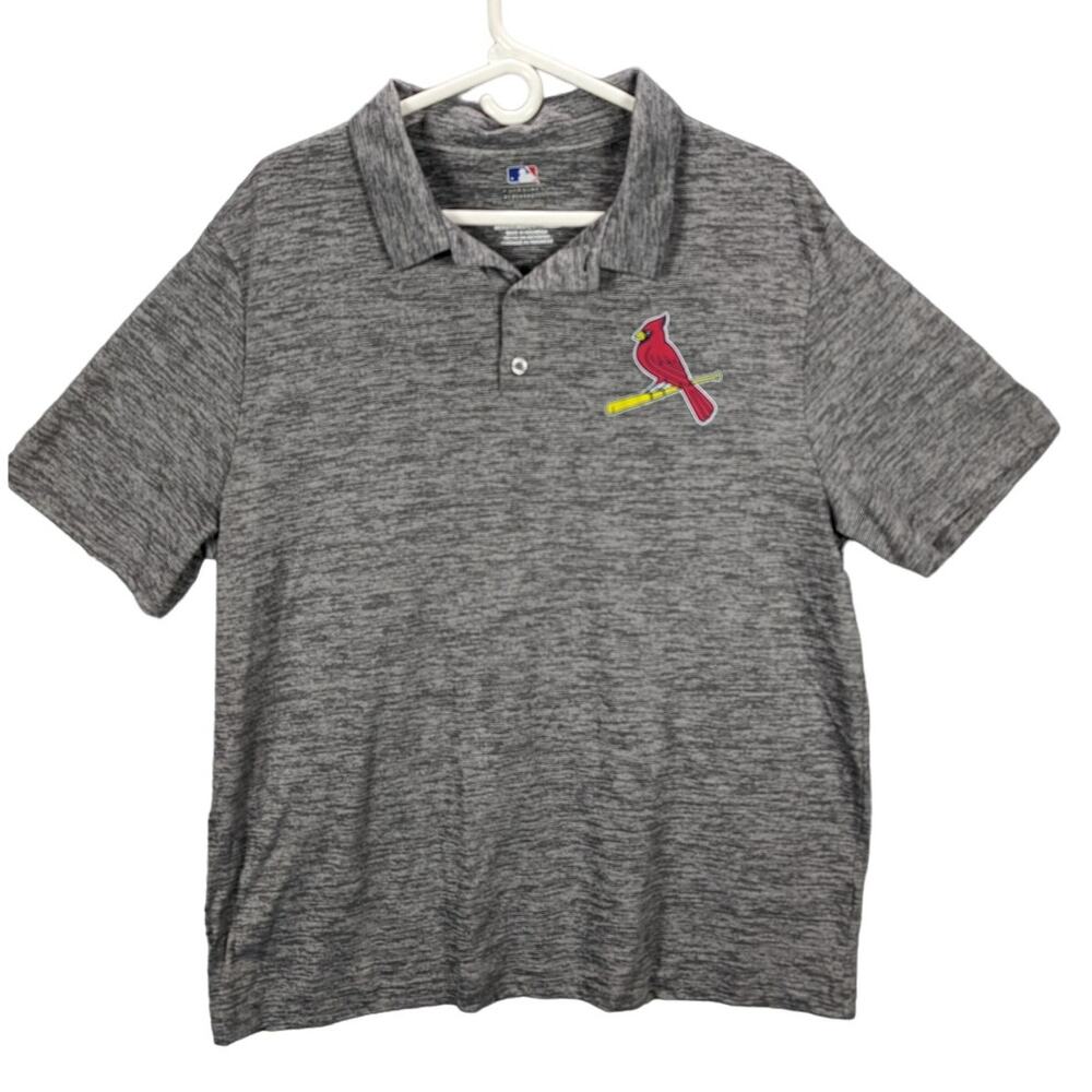 St Louis Cardinals Shirt Mens Extra Large Gray MLB Major League Baseball READ